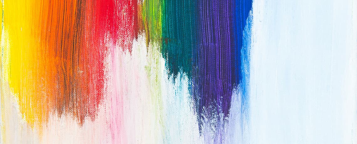 Rainbow colors on canvas - Photo by Markus Spiske on Unsplash